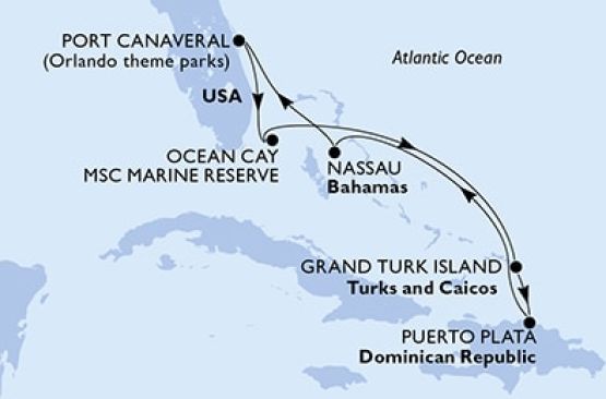 8 дни САЩ, Бахамските острови, Търкс и Кайкос, Доминиканска република