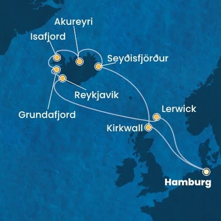 12 дни Германия, Великобритания, Исландия
