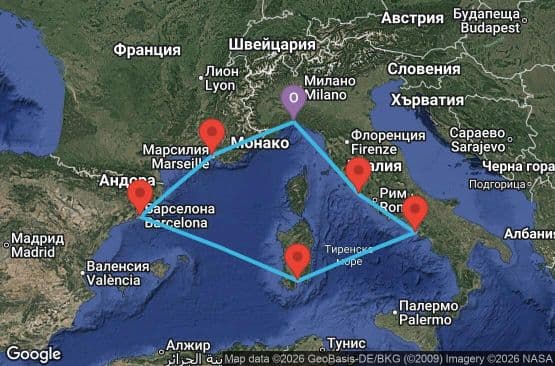 7 дни Италия, Франция, Испания