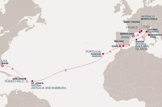 23 дни САЩ, Пуерто Рико, Антигуа и Барбуда, Португалия, Испания, Франция, Монако, Италия