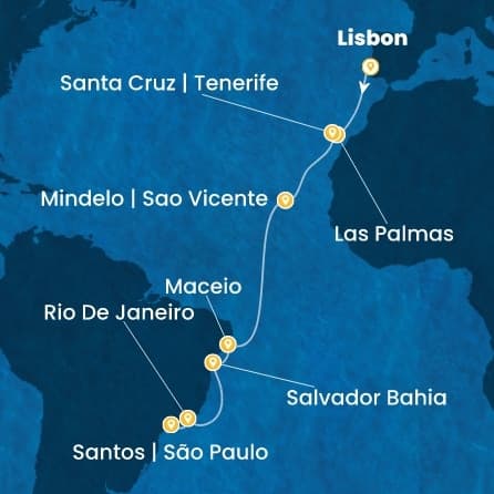 15 дни Португалия, Испания, Кабо Верде, Бразилия