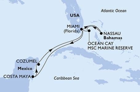 9 дни САЩ, Бахамските острови, Мексико