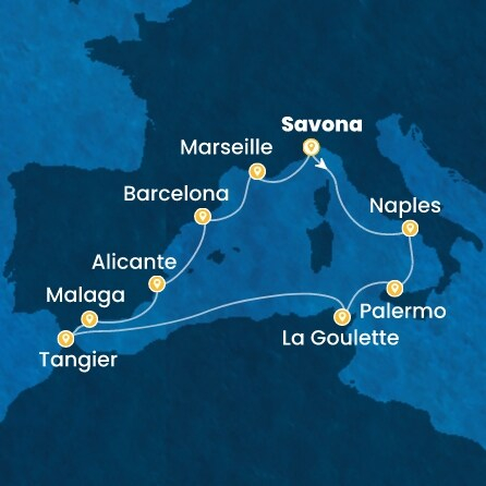 11 дни Италия, Тунис, Мароко, Испания, Франция