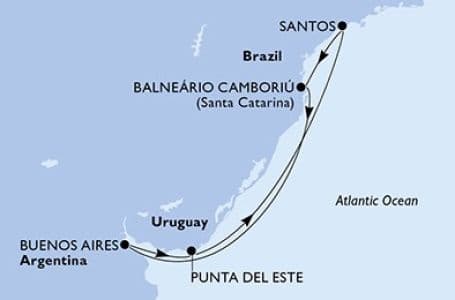 7 дни Бразилия, Аржентина, Уругвай