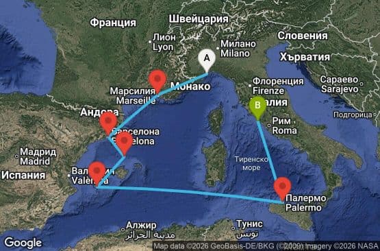 6 дни Италия, Франция, Испания