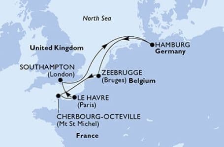 7 дни Германия, Белгия, Франция, Великобритания