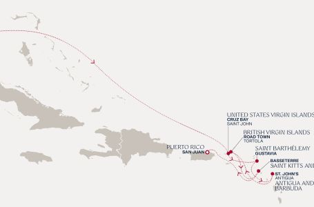 8 дни САЩ, Вирджински острови на САЩ, Сен Бертелеми, Антигуа и Барбуда, Британски вирджински острови, Сейнт Китс и Невис, Пуерто Рико