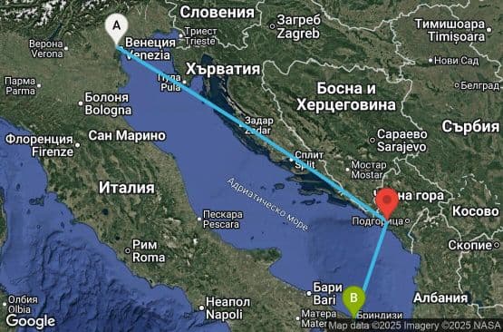 3 дни Италия, Черна гора